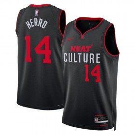 Maillot Basket Homme Miami Heat Tyler Herro 14 2023-24 Nike City Edition Noir Swingman